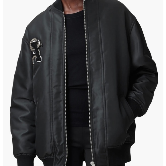 Bettie Embroidered Bomber Jacket AllSaints - Picture 1 of 10